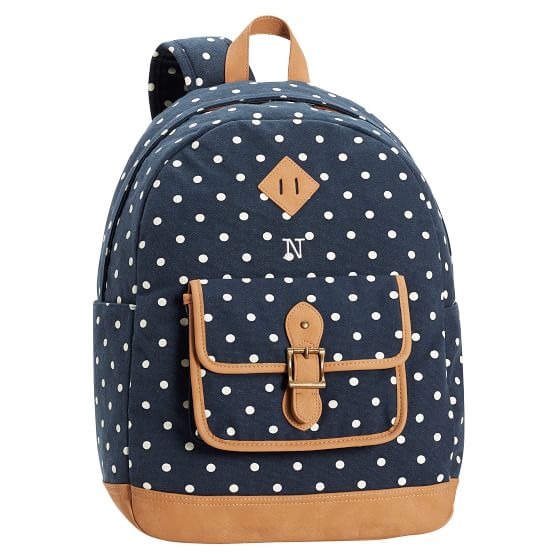 Northfield Navy Dot Backpack | PBteen