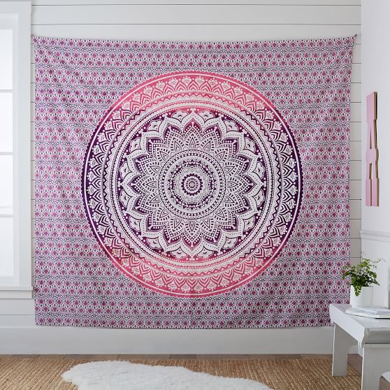 Printed Tapestry, Pink/Purple | PBteen