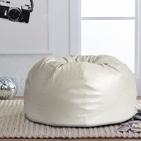 Champagne Glitz Bean Bag Chair | Pottery Barn Teen