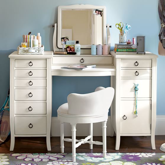 Chic Vanity Table Teen Vanity Sets Pottery Barn Teen