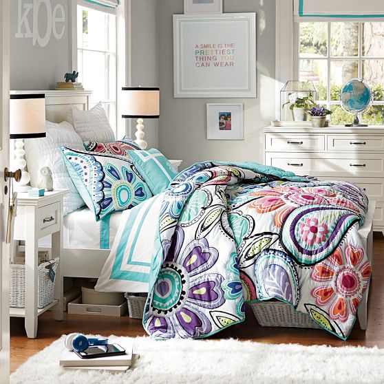 Kennedy Paisley Girls Quilt Sale Pottery Barn Teen