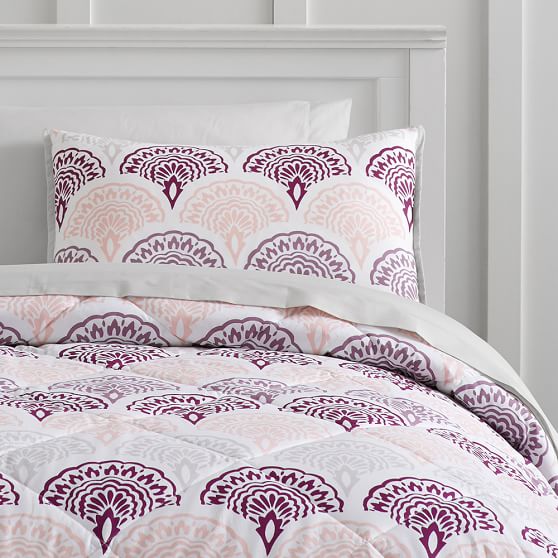 Feather Scallop Value Comforter Set Bedding Sets Pottery Barn Teen