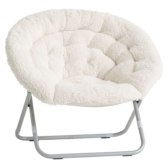 Sherpa Ivory Hang A Round Chair