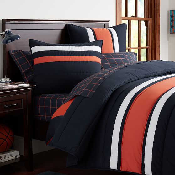 Speedster Stripe Boys Comforter Sham Sale Pottery Barn Teen