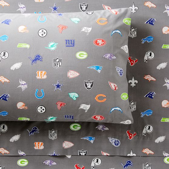 Nfl Bright Logo Girls Sheets Pottery Barn Teen