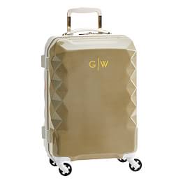 glitter carry on luggage