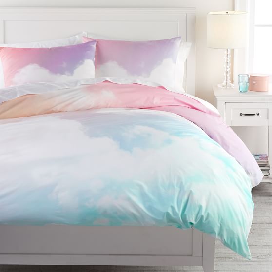 Rainbow Sky Organic Duvet Cover Sham Pottery Barn Teen