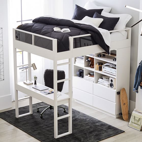 high sleeper bed with slide