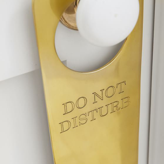 The Emily & Meritt Do Not Disturb Doorknob Hanger | Room Decor ...