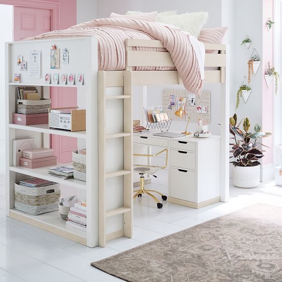 loft bed with desk for teenager