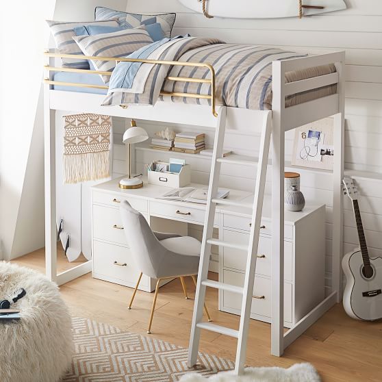 cabin bed with desk for teenager